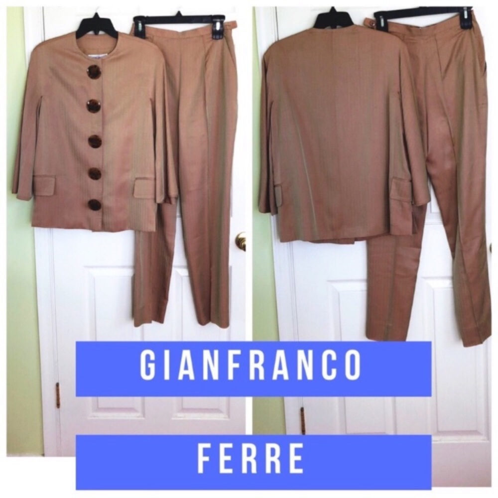 Gianfranco Ferre Iridescent Pantsuit